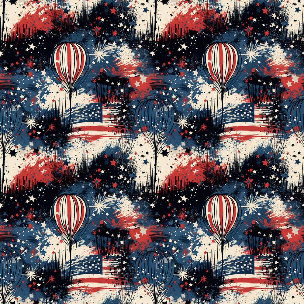 Patriotic Grunge Fat Quarter Bundle
