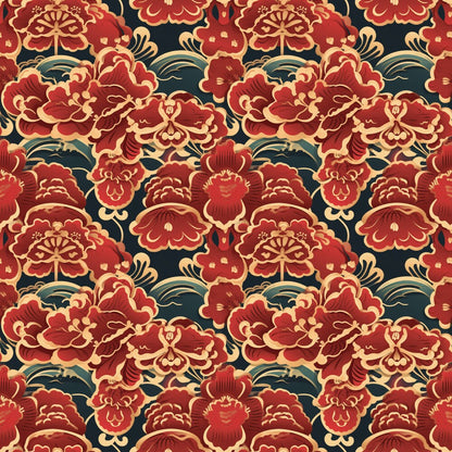 Chinese Lunar Lantern Lights Fat Quarter Bundle