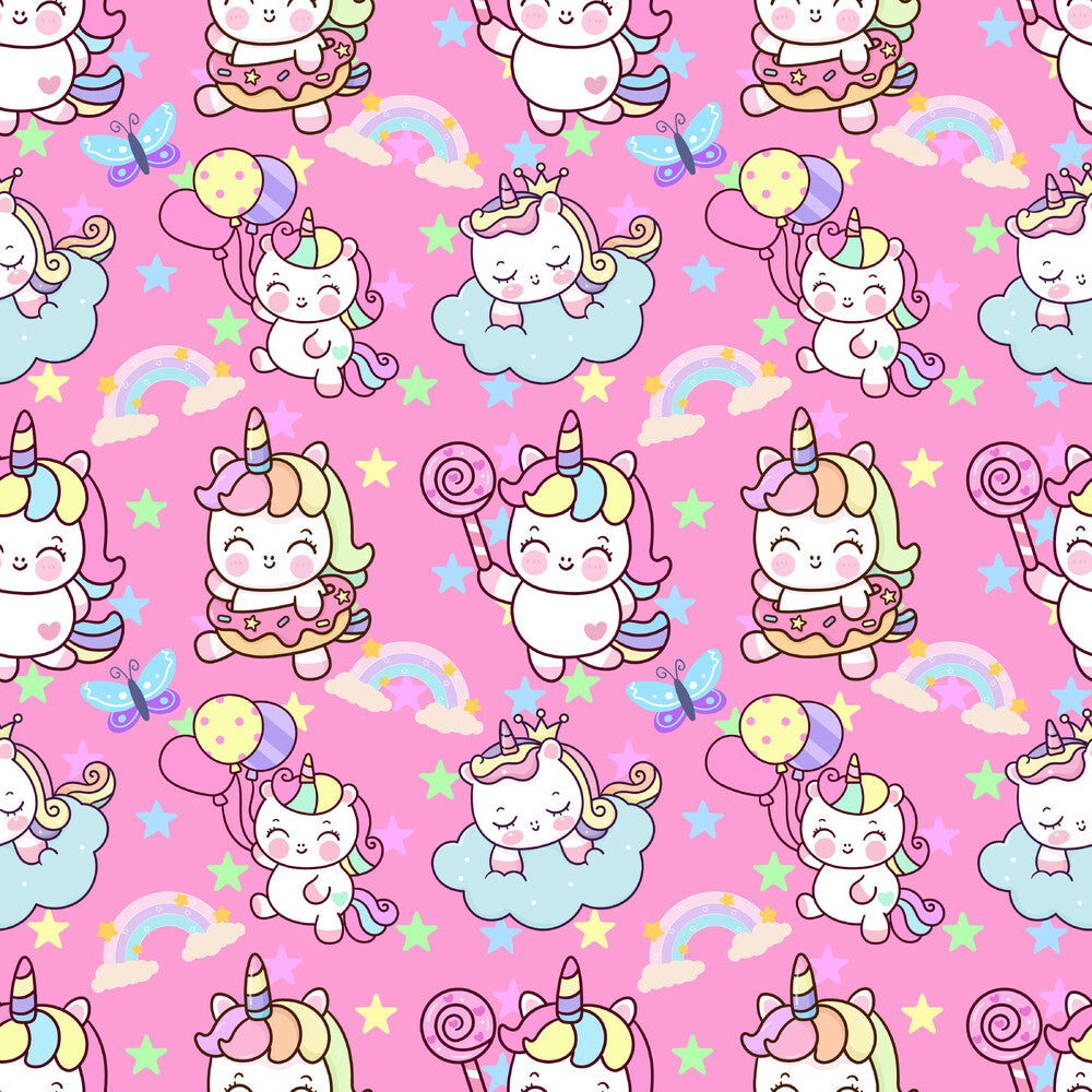 Cartoon Unicorns Fat Quarter Bundle