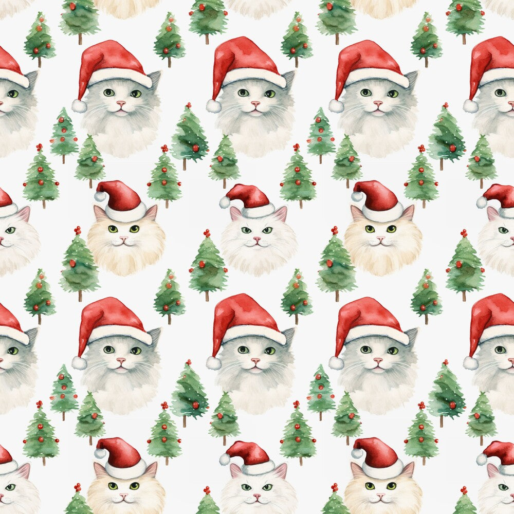 Christmas Santa Kitty Cats Fat Quarter Bundle