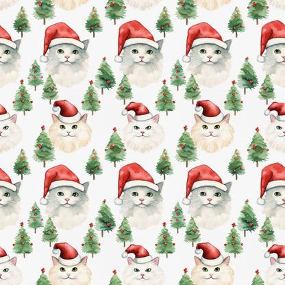 Christmas Santa Kitty Cats Fat Quarter Bundle