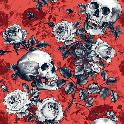 Skulls and Roses Fat Quarter Bundle