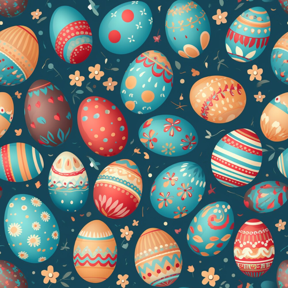 Easter Eggs Fat Quarter Bundle