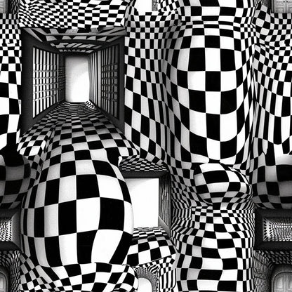 Three Dimensional Optical Illusion Arts Fat Quarter Bundle