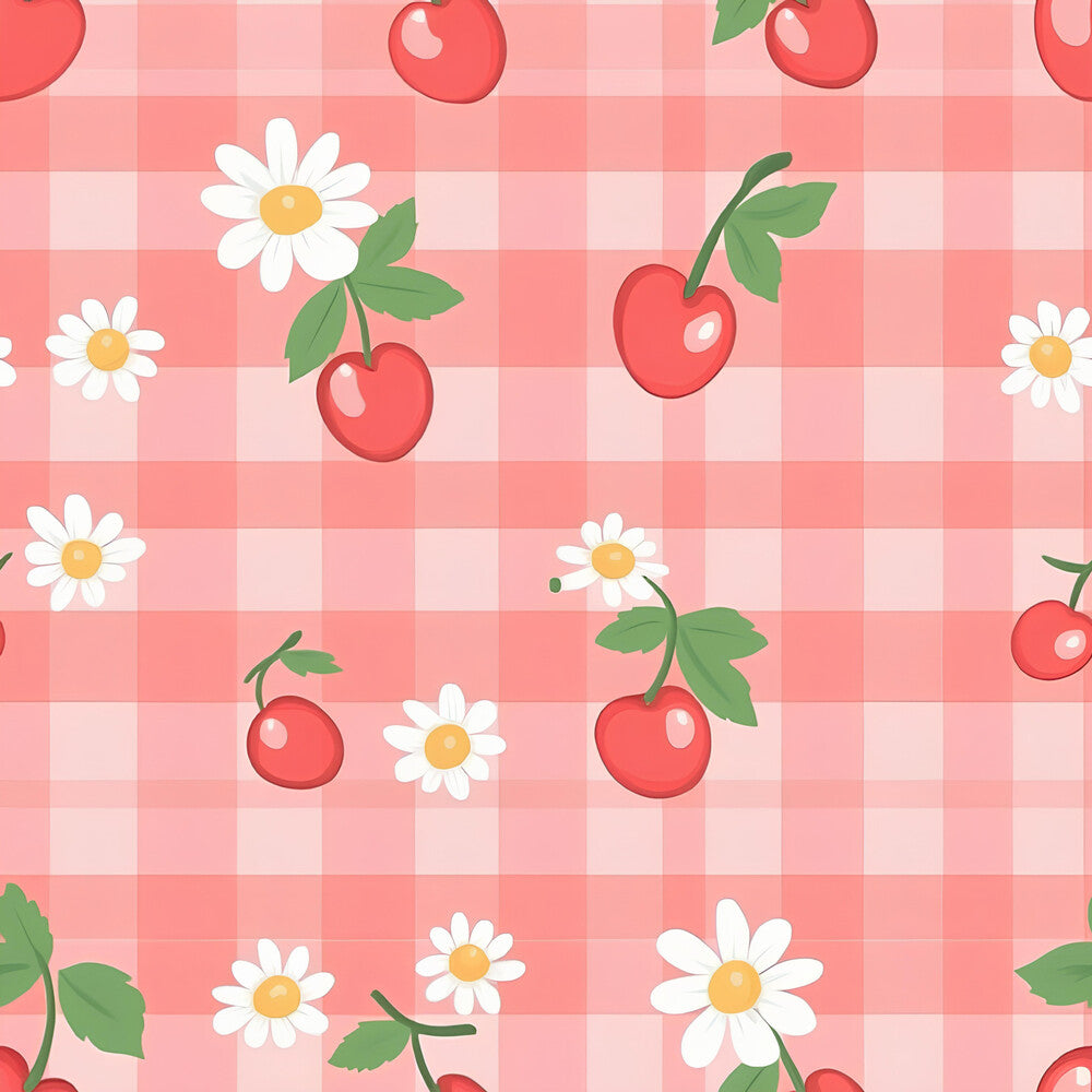 Berries with Flowers Gingham Fat Quarter Bundle