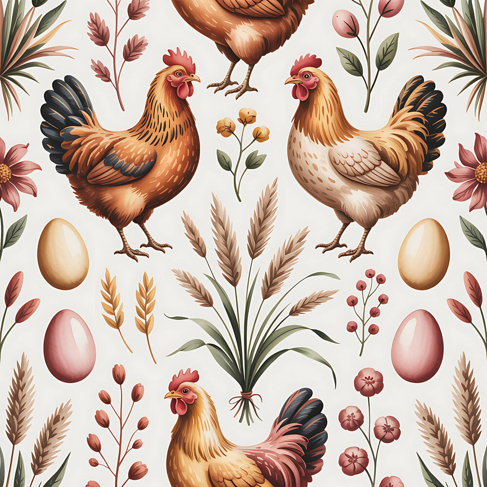 Chickens and Eggs Fat Quarter Bundle