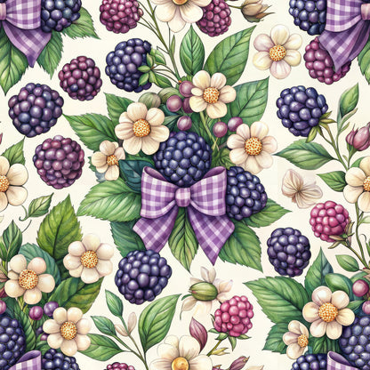 Blackberry Gingham Fat Quarter Bundle