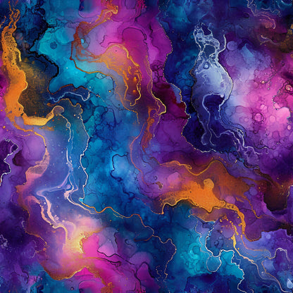 Alcohol Ink Paisley Fat Quarter Bundle
