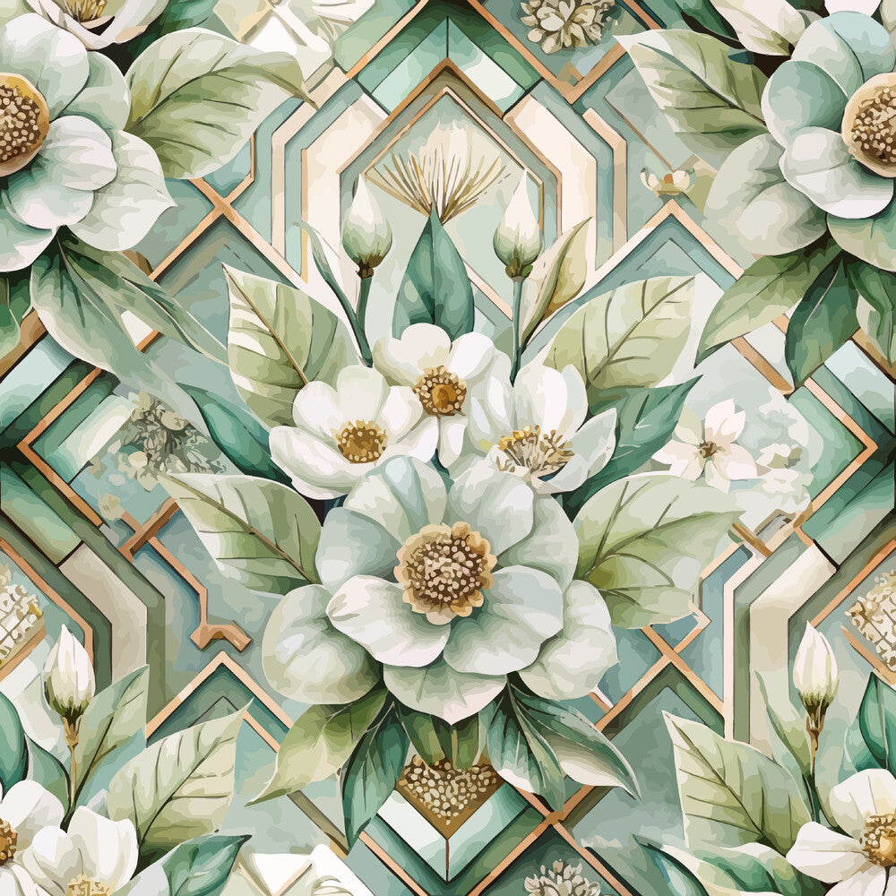 Art Deco Florals Fat Quarter Bundle
