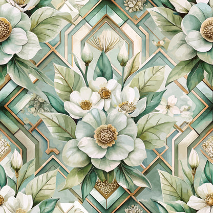 Art Deco Florals Fat Quarter Bundle