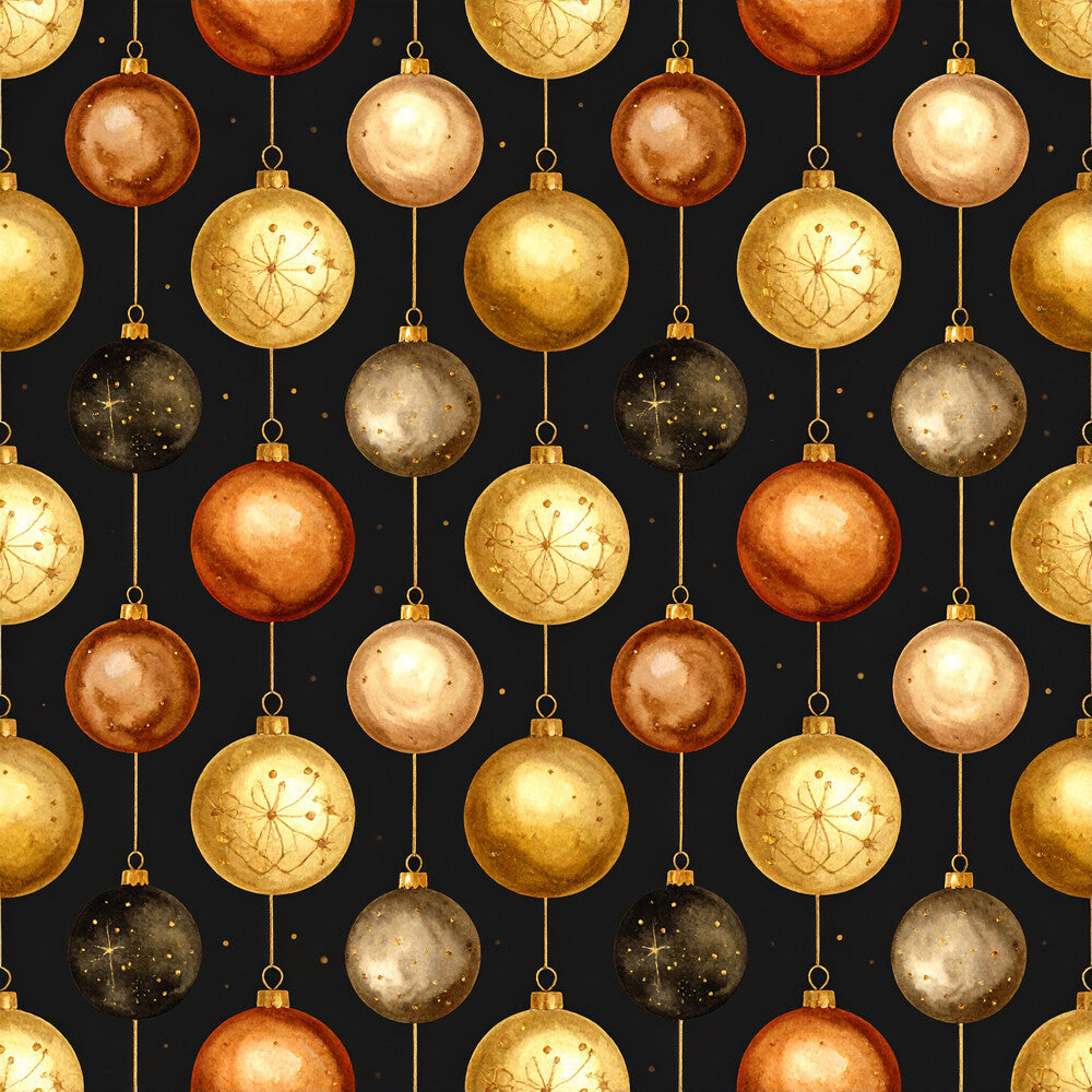 Golden Christmas Elegance Fat Quarter Bundle