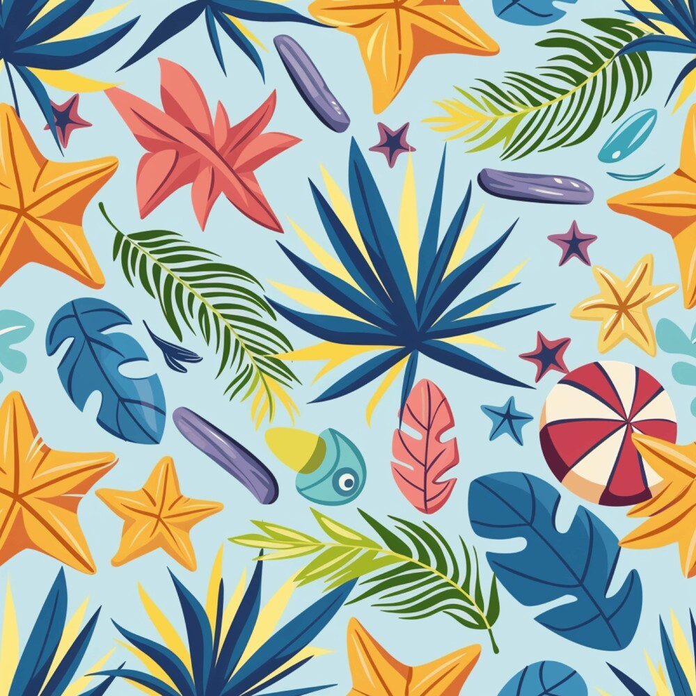Tropical Summer Beach Fat Quarter Bundle