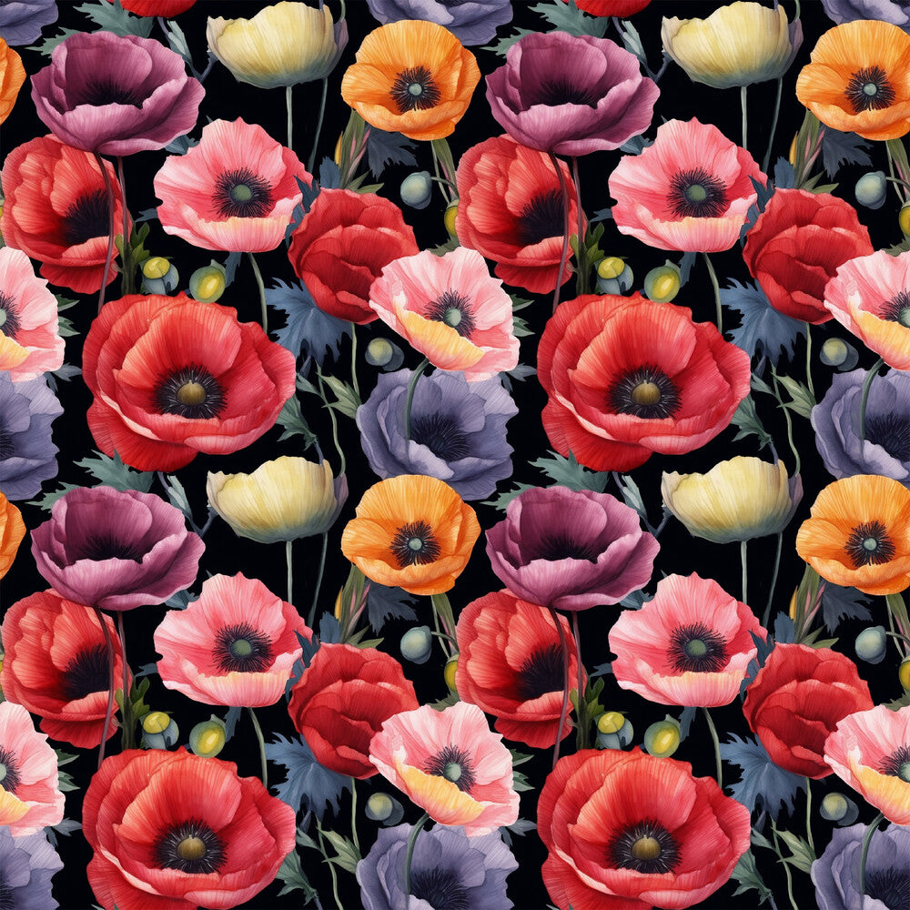 Fields of Poppies Fat Quarter Bundle