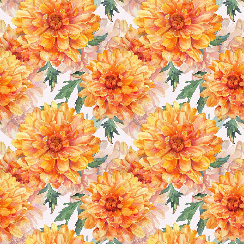 Birth Month Watercolor Petals Fat Quarter Bundle