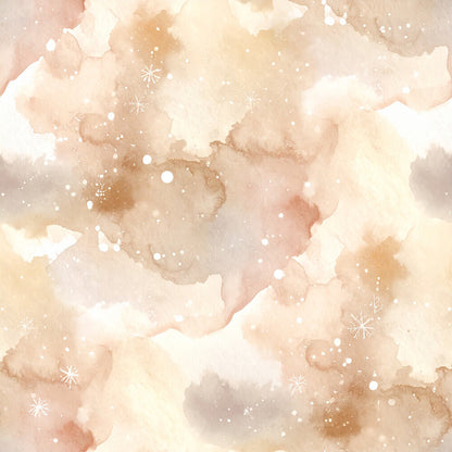 Pastel Snowflake Watercolor Winter Fat Quarter Bundle