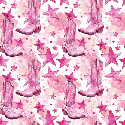 Pink Cowboy Boots Fat Quarter Bundle