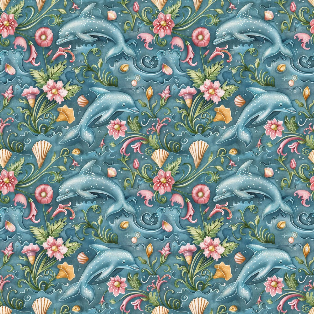 Swimming with Dolphins Fat Quarter Bundle