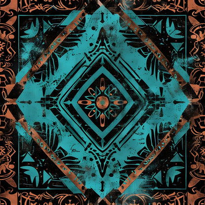 Aztec Turquoise Fat Quarter Bundle