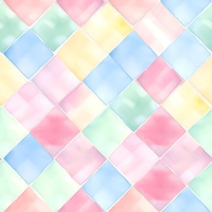 Watercolor Checkered Gingham Fat Quarter Bundle
