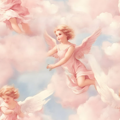 Vintage Angels in Heavenly Skies Fat Quarter Bundle