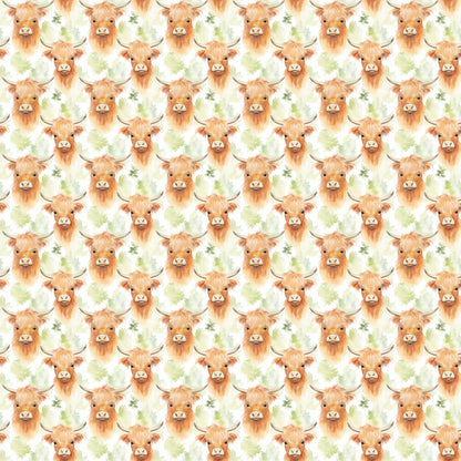 Funky Highland Cows Fat Quarter Bundle