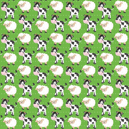 Cartoon Farm Animals Fat Quarter Bundle