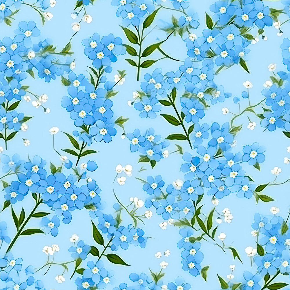 Forget Me Not Blue Florals Fat Quarter Bundle