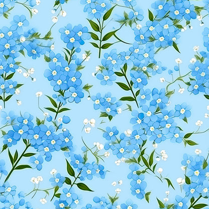 Forget Me Not Blue Florals Fat Quarter Bundle