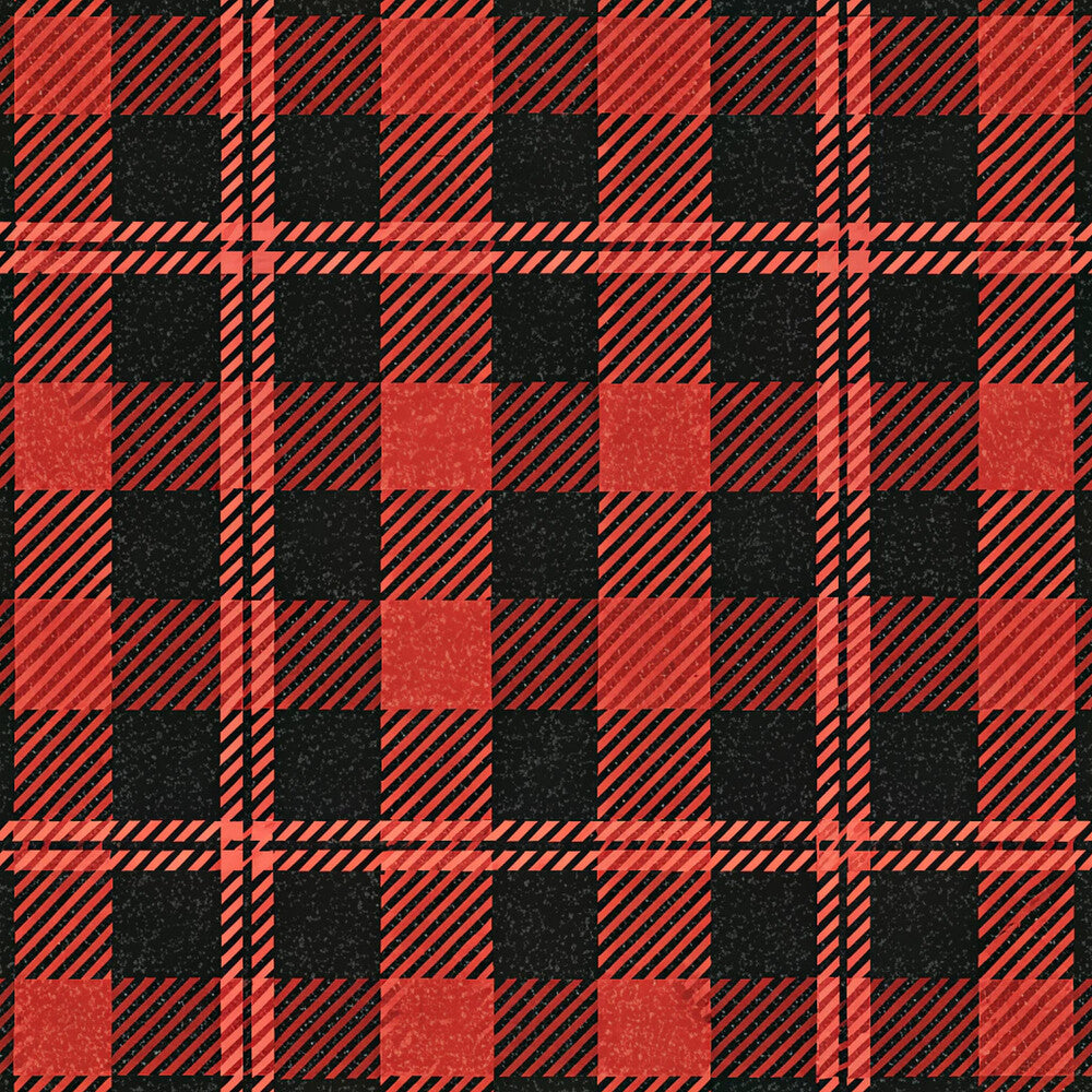 Classic Red and Black Buffalo Plaid Fat Quarter Bundle