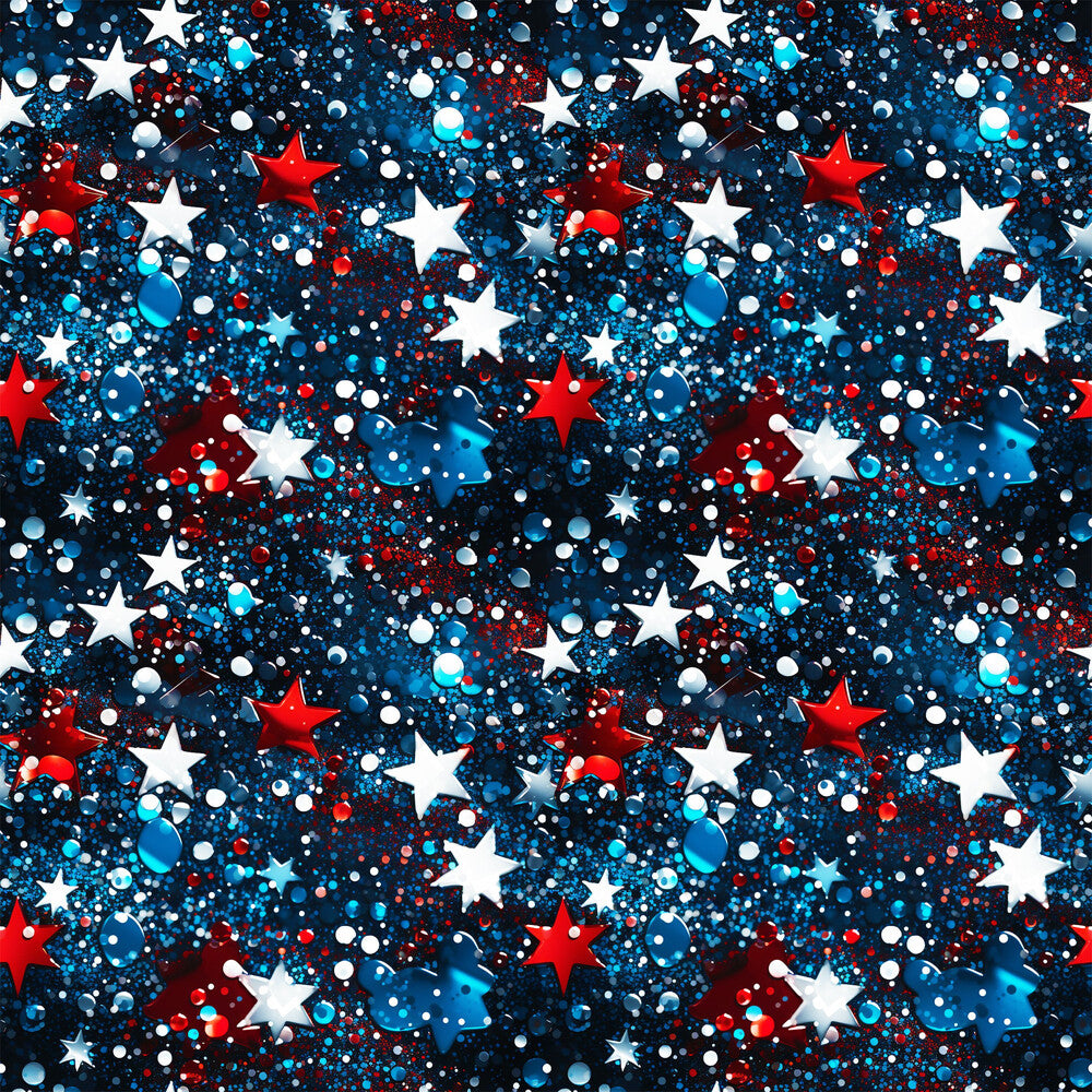 Patriotic Confetti and Glitter Fat Quarter Bundle
