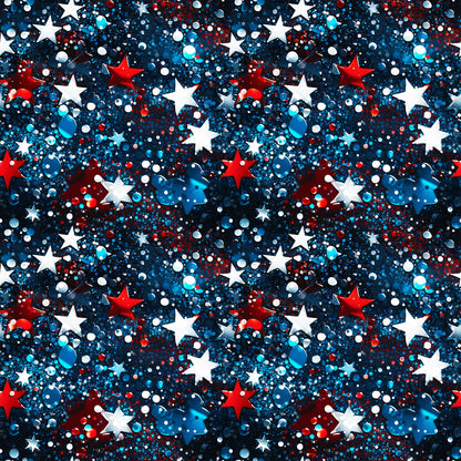 Patriotic Confetti and Glitter Fat Quarter Bundle