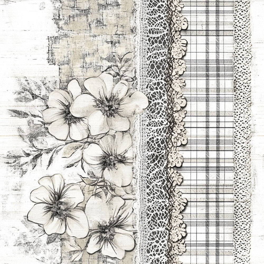 Shabby Chic Floral Gingham Fat Quarter Bundle