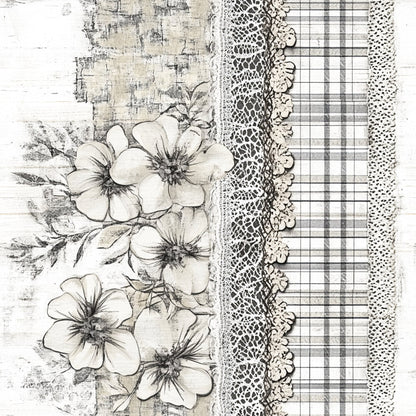 Shabby Chic Floral Gingham Fat Quarter Bundle