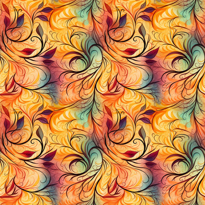 Autumn Swirls Fat Quarter Bundle