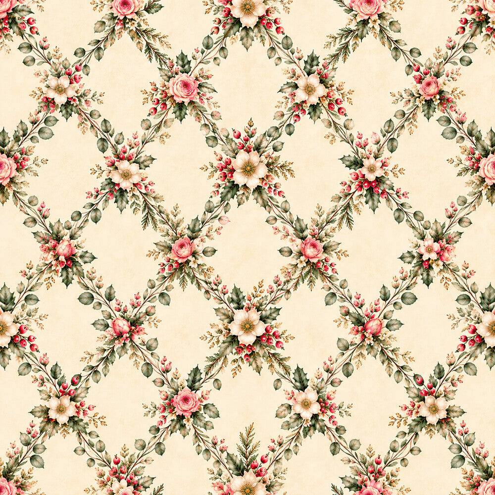 Christmas Rose Cottage Fat Quarter Bundle