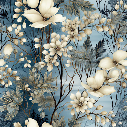 Winter Bloom Elegance Fat Quarter Bundle