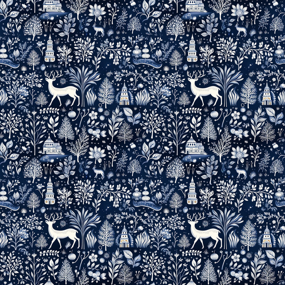 Delft Blue Winter Fat Quarter Bundle