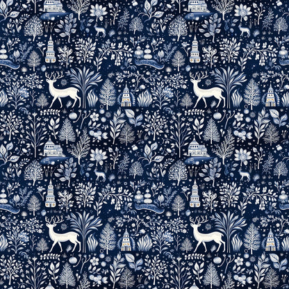 Delft Blue Winter Fat Quarter Bundle