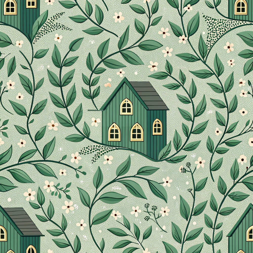 Green Farmhouse Fat Quarter Bundle