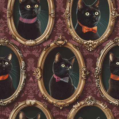 Fancy Feline Portraits Fat Quarter Bundle