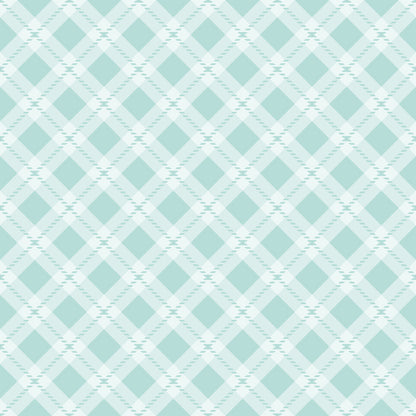 Mint Grey and White Plaid Fat Quarter Bundle