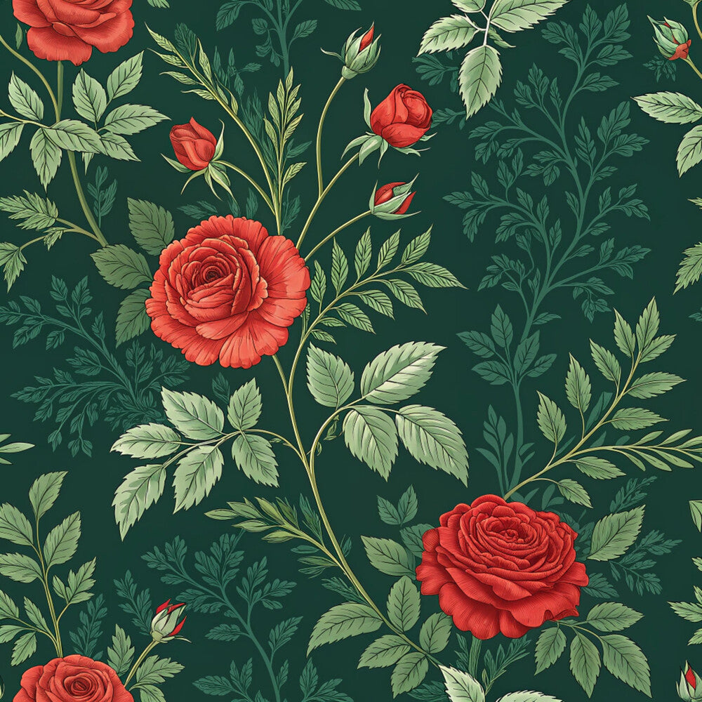 Red Roses and Bees Fat Quarter Bundle