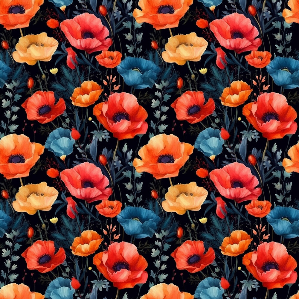 Fields of Poppies Fat Quarter Bundle