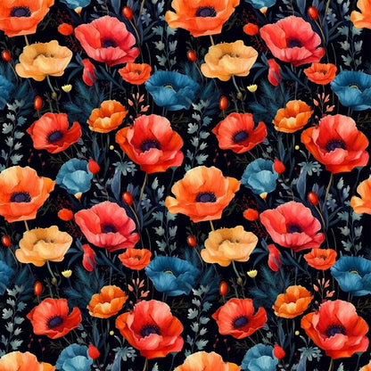 Fields of Poppies Fat Quarter Bundle