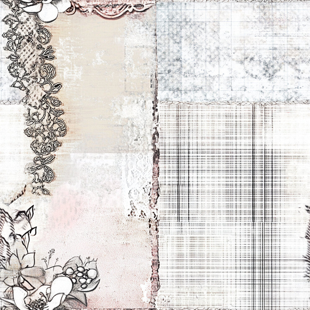 Shabby Chic Floral Gingham Fat Quarter Bundle
