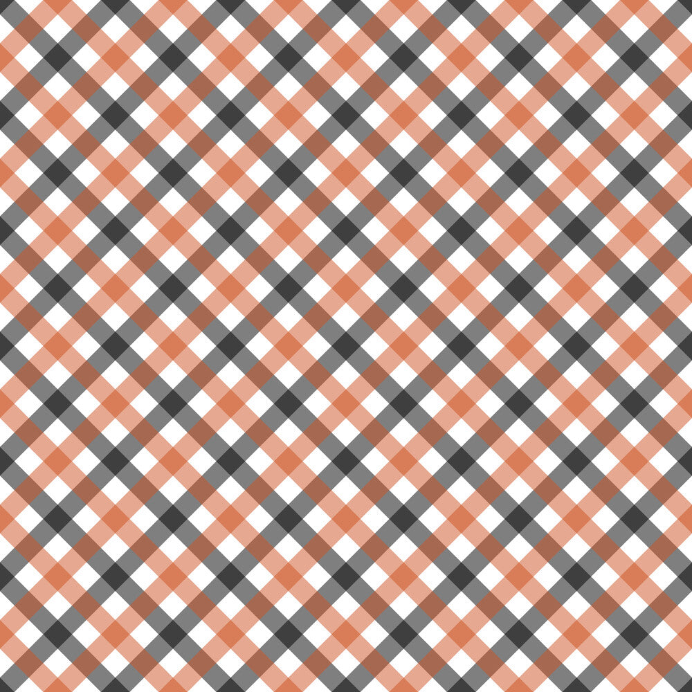 Fall Orange Plaid Fat Quarter Bundle