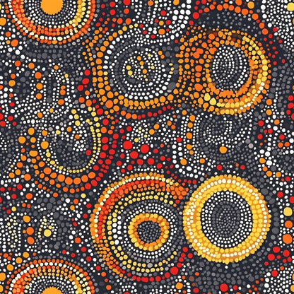 Aboriginal Circles and Dots Fat Quarter Bundle