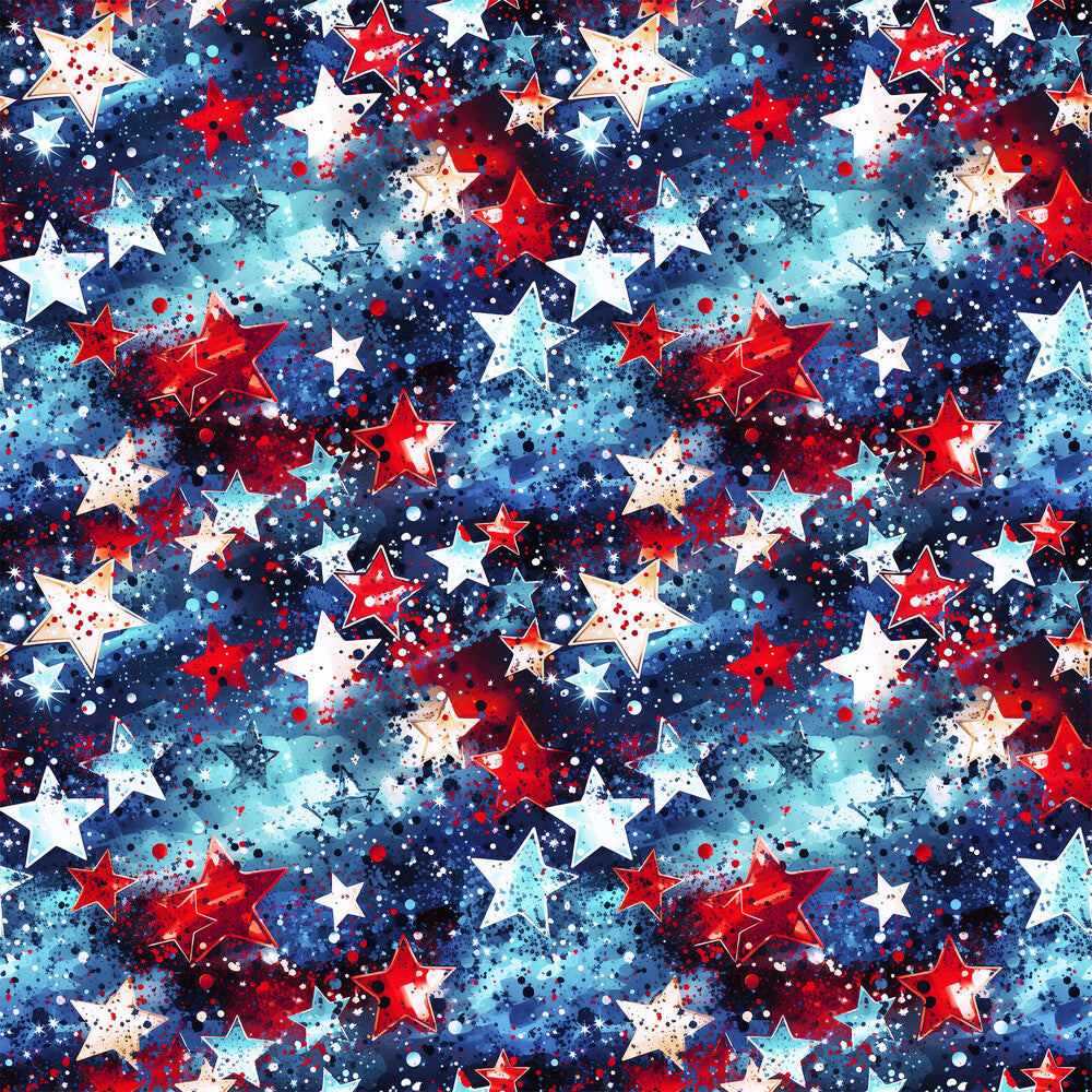 Patriotic Confetti and Glitter Fat Quarter Bundle