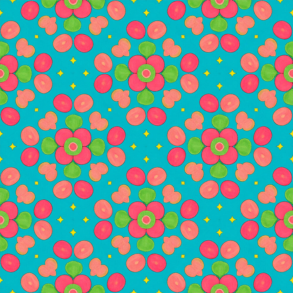 Peacock Teardrop Florals Fat Quarter Bundle