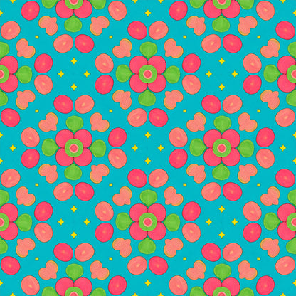 Peacock Teardrop Florals Fat Quarter Bundle